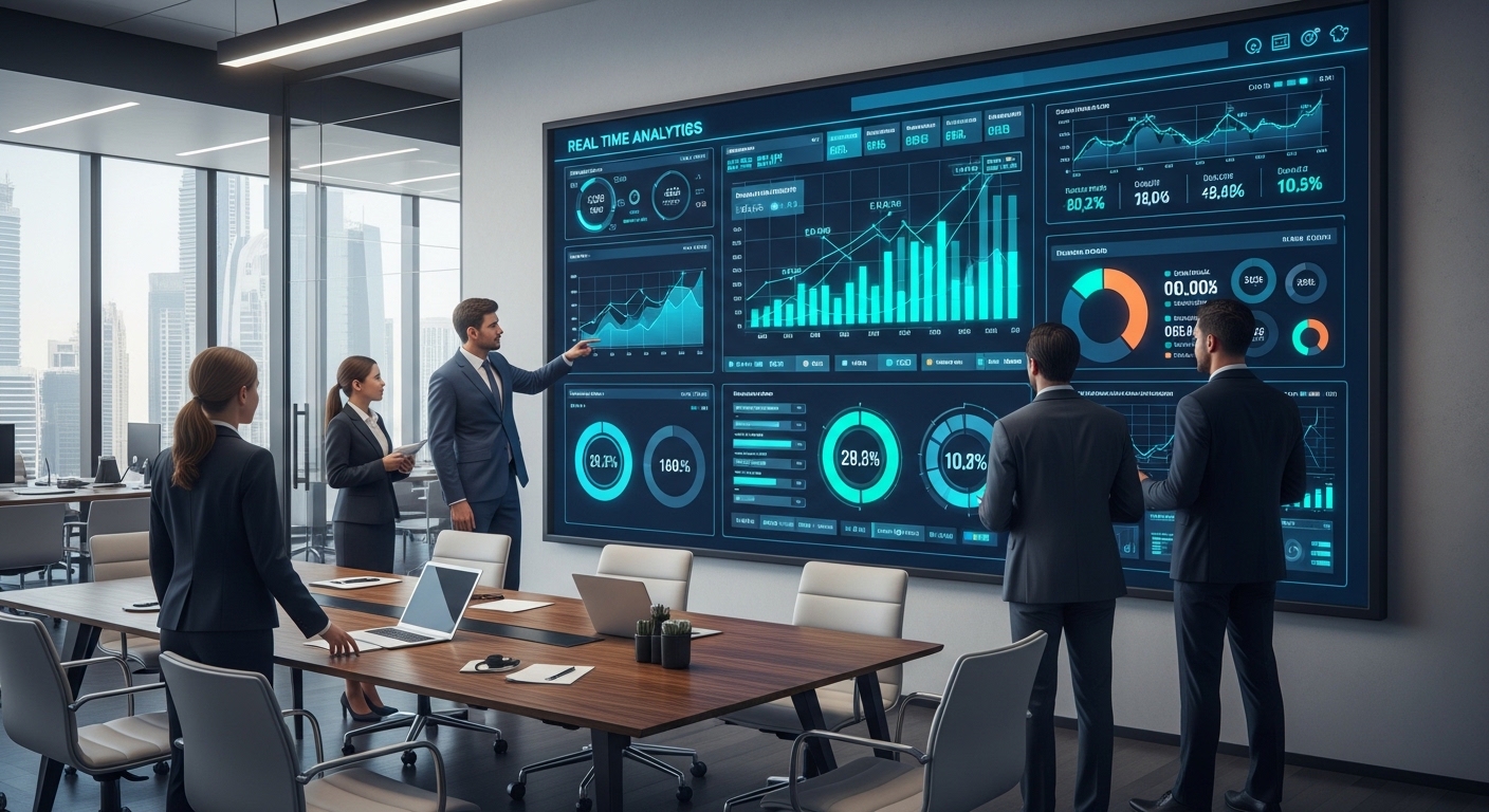 Software Dashboard Development - Emirates Techhub Real-time dashboards and analytics platforms for data-driven decisions.